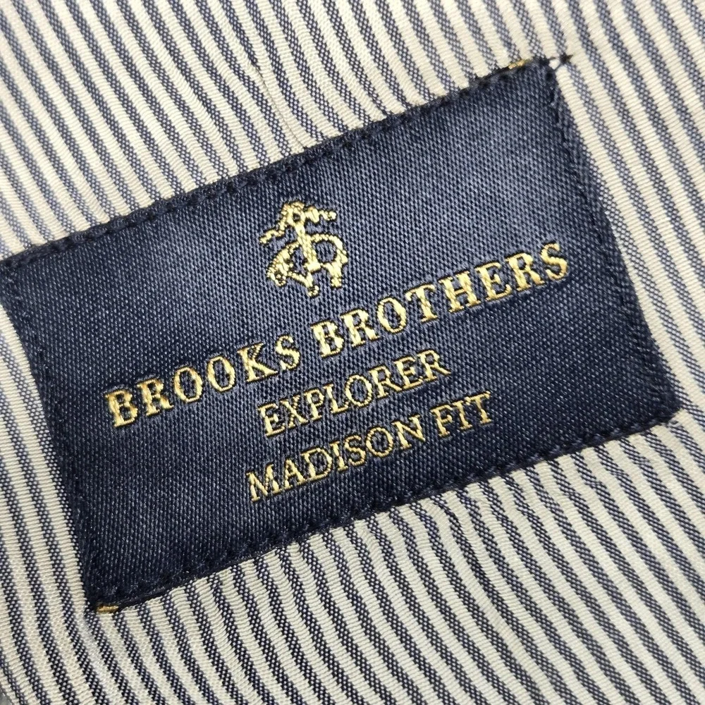 Brooks Brothers 48L Gray Wool Blazer‎ Madison Fit 2 Button Explorer Sport Coat